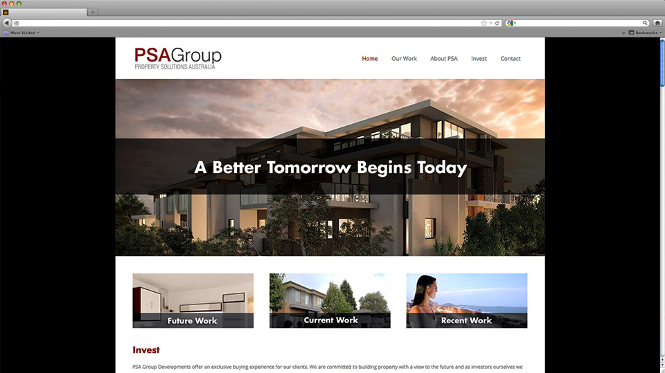PSA Website Design